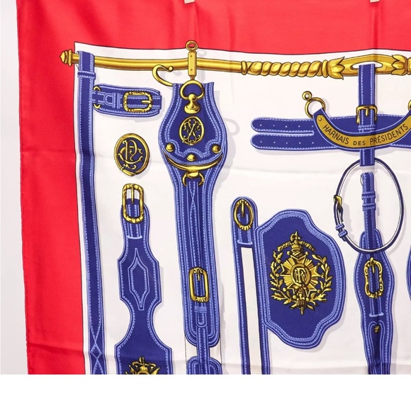 Vintage HERMES SCARF “Harnais des Presidents” - Picture 2 of 9